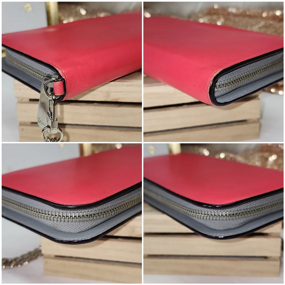 Christian Dior long  Zip WALLET PRESTINE CONDITION AUTHENTIC GORGEOUS